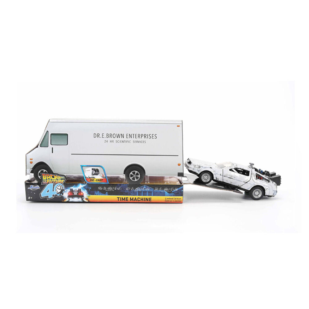 Back to the Future 40th Anniversary Time Machine Ice Effect Dlorean replica Nerdscape