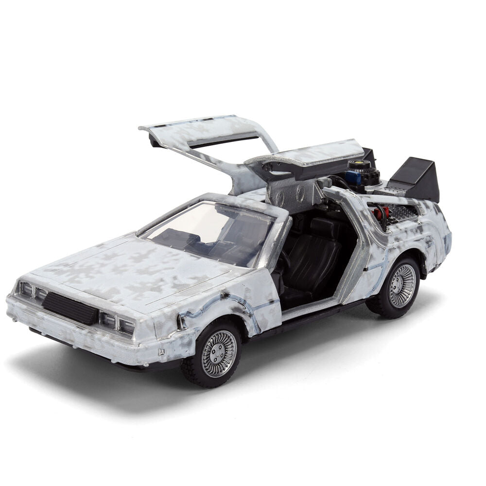 Back to the Future 40th Anniversary Time Machine Ice Effect Dlorean replica Nerdscape