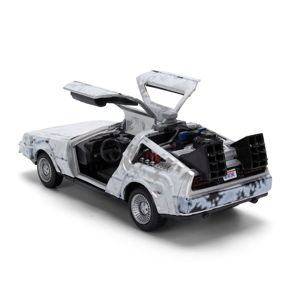 Back to the Future 40th Anniversary Time Machine Ice Effect Dlorean replica Nerdscape