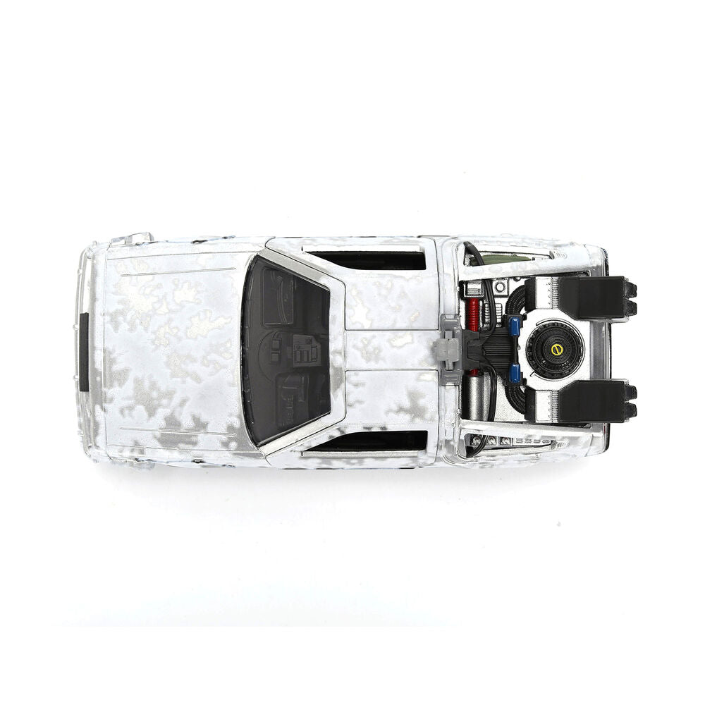 Back to the Future 40th Anniversary Time Machine Ice Effect Dlorean replica Nerdscape