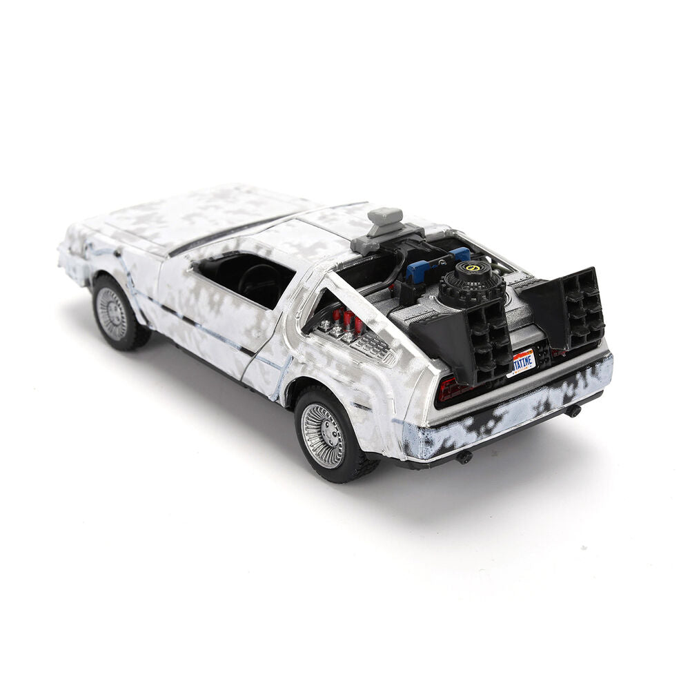 Back to the Future 40th Anniversary Time Machine Ice Effect Dlorean replica Nerdscape