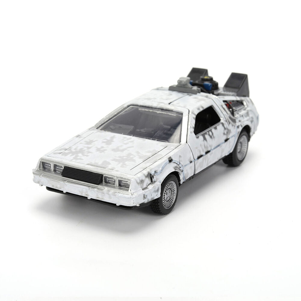 Back to the Future 40th Anniversary Time Machine Ice Effect Dlorean replica Nerdscape