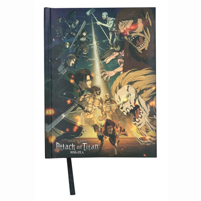 Attack on Titans Strugglen Notebook with light Nerdscape