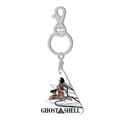 Ghost in the Shell Resting Motoko metal keychain Nerdscape
