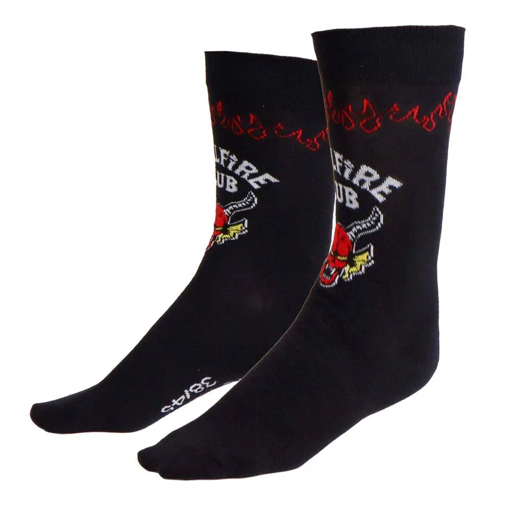 Stranger Things Hellfire Club adult socks Nerdscape