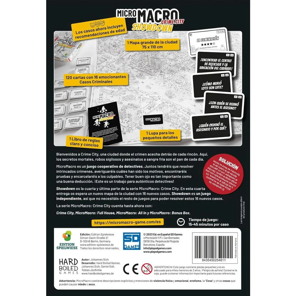 Spanish Micro Macro Showdown game Nerdscape