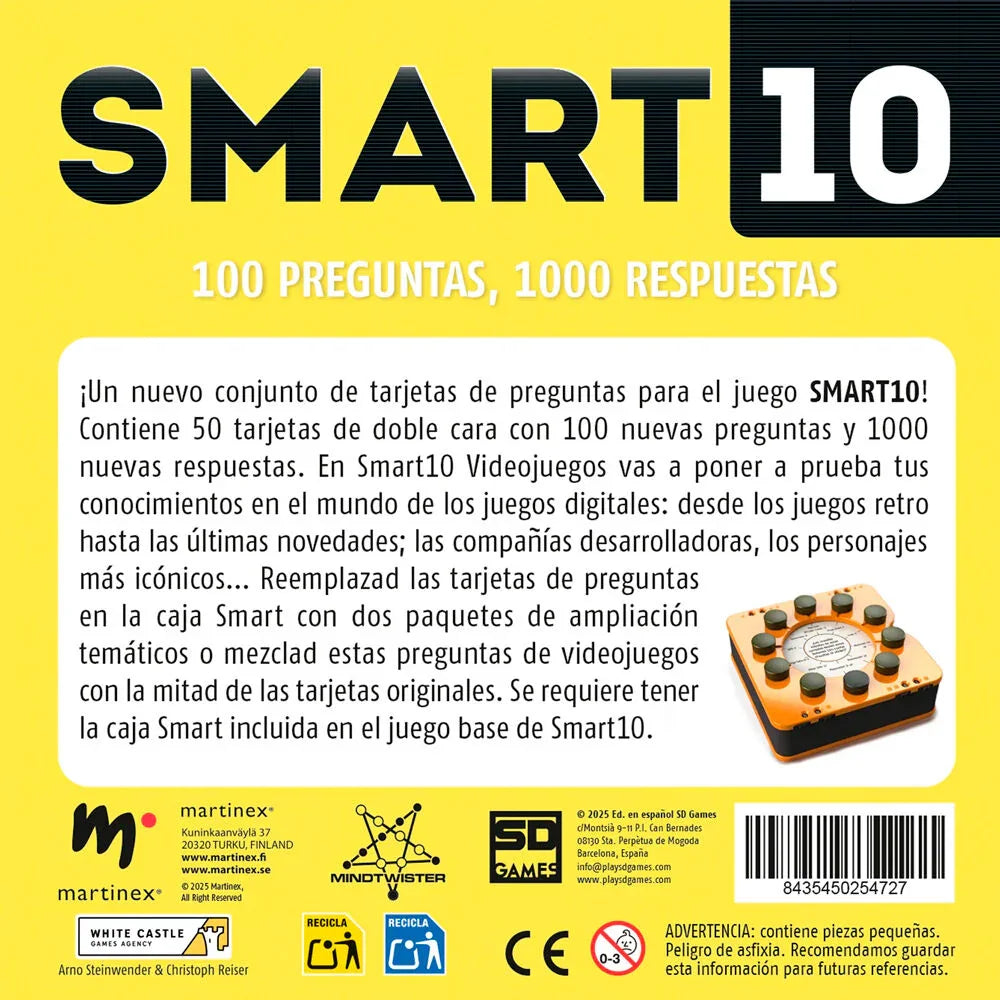 Spanish Smart 10 Game Expansion Videogames Nerdscape