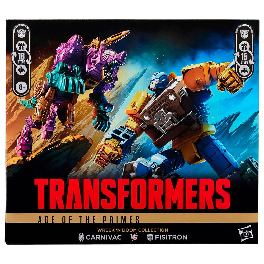 Transformers Fisitron e Carnivac Age of The Primes - Figura da Collezione - Nerdscape Nerdscape