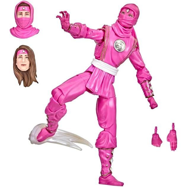 Power Rangers Lightning Collection Mighty Morphin Ninja Pink Ranger figure 15cm Nerdscape