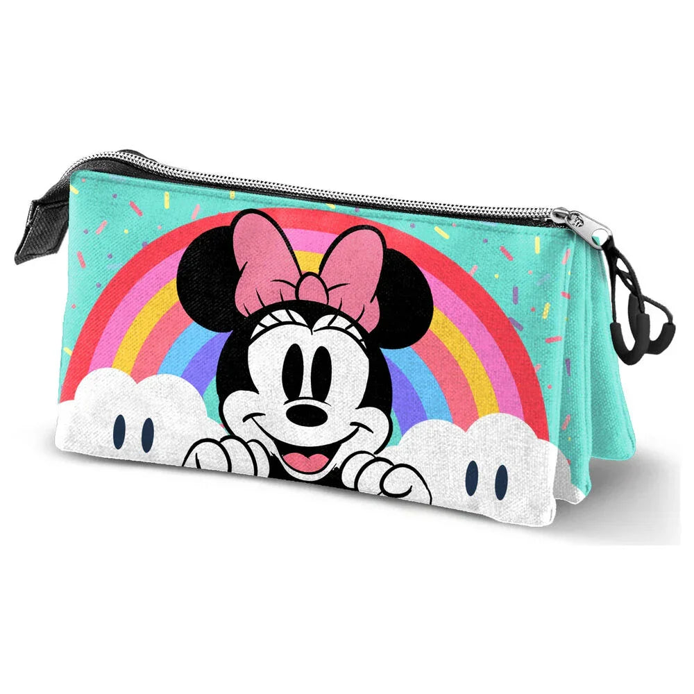 Disney Minnie Rainbow triple pencil case Nerdscape