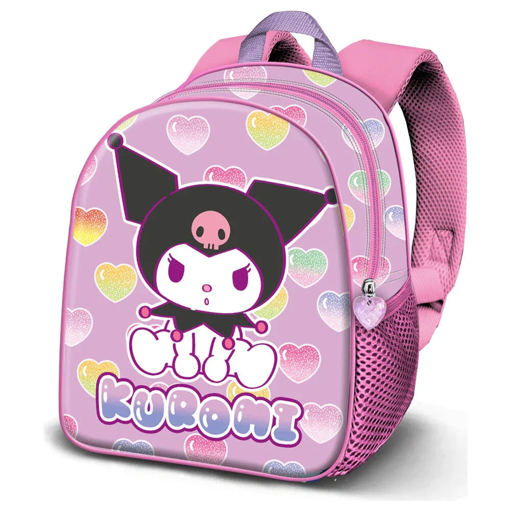 Hello Kitty Kuromi Hearts 3D backpack 31cm Nerdscape