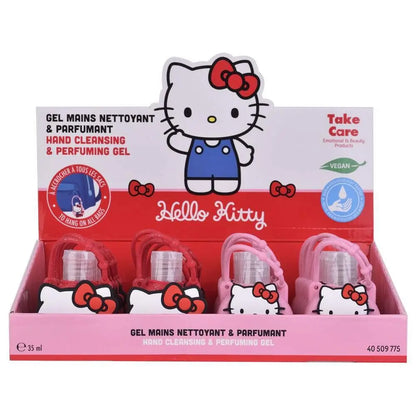 Espositore gel mani Hello Kitty profumato e detergente, confezioni colorate, Nerdscape shop