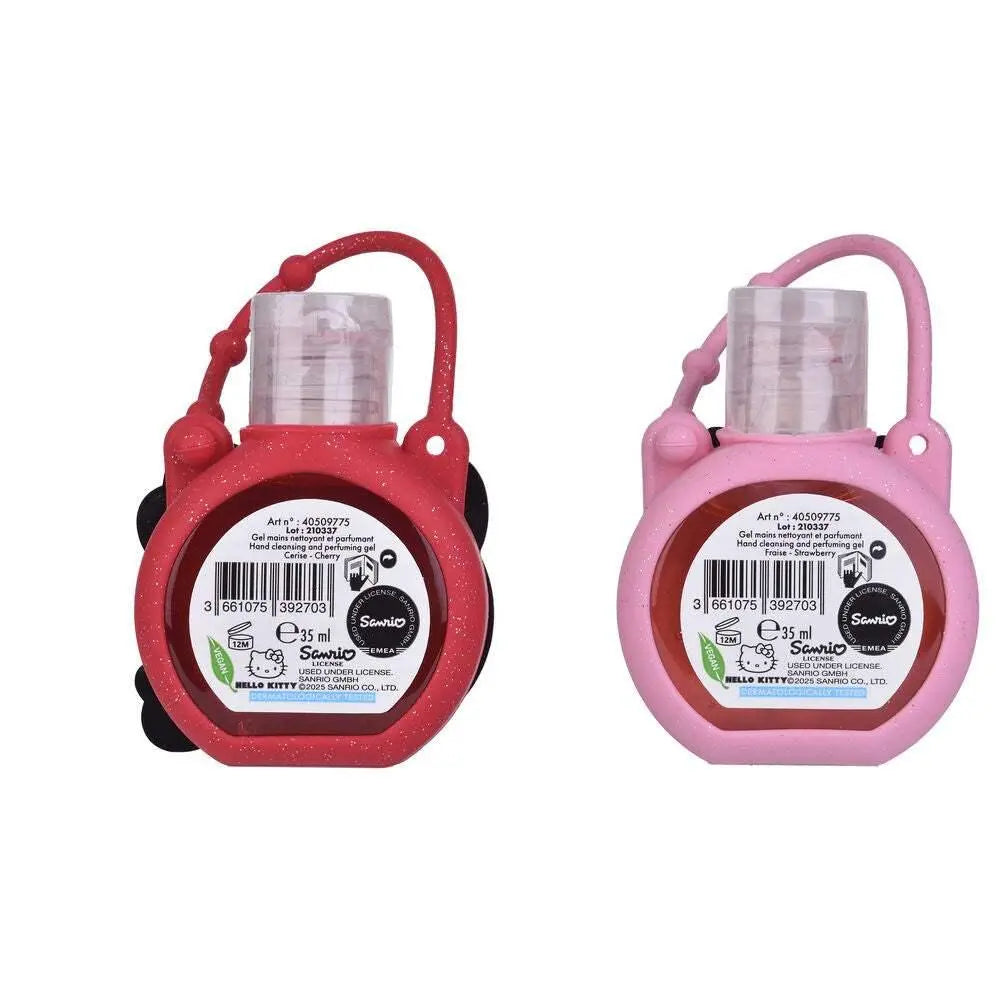Gel igienizzante mani Hello Kitty Sanrio rosso e rosa, 35ml, accessorio Nerdscape