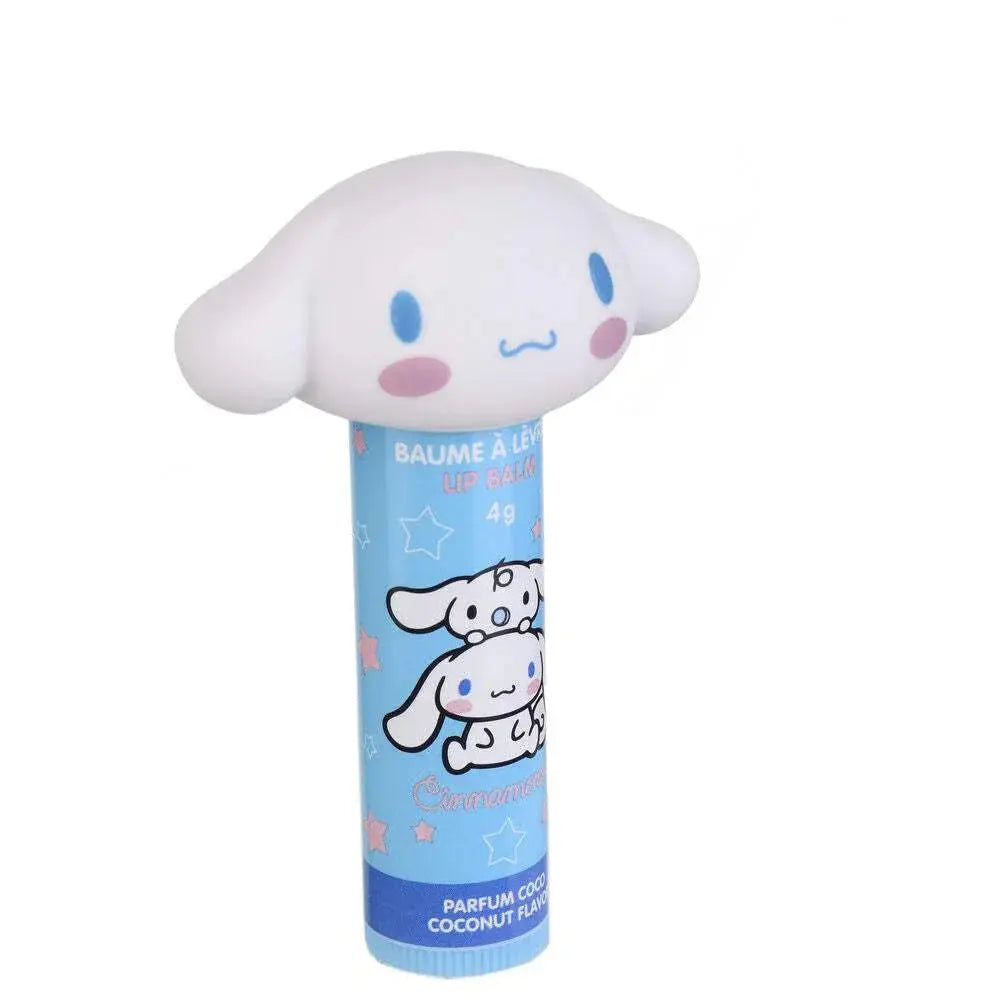 Balsamo labbra Cinnamoroll Nerdscape profumato al cocco con design kawaii e confezione azzurra
