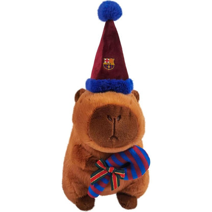 FC Barcelona capibara teddy santa hat 35cm - Nerdscape