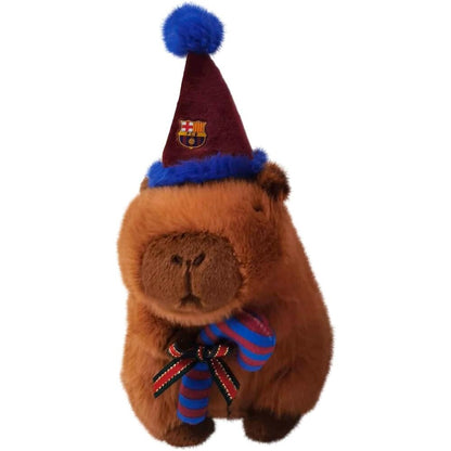 FC Barcelona capibara teddy santa hat 20cm - Nerdscape