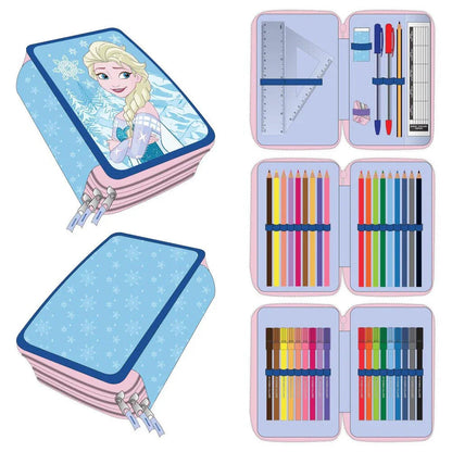 Disney Frozen Elsa triple pencil case Nerdscape