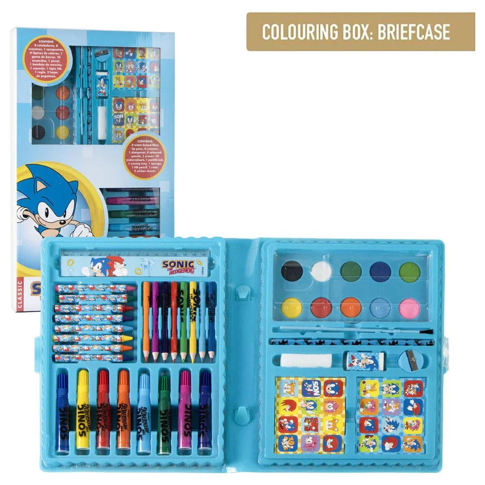 Sonic the Hedgehog Colouring stationery case Nerdscape