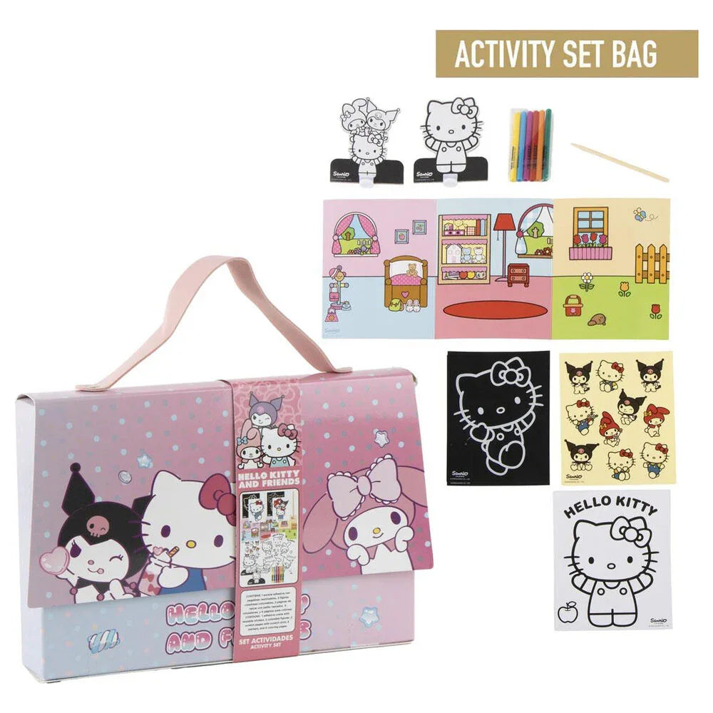 Hello Kitty and Friends Colouring bag set Nerdscape