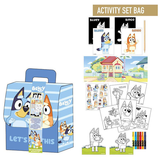 Bluey Colouring backpack set Nerdscape