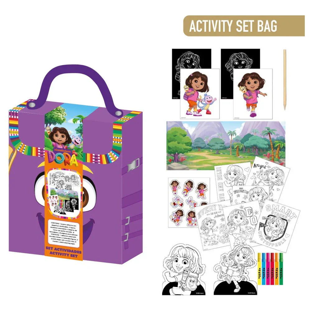 Dora the Explorer Colouring backpack set Nerdscape