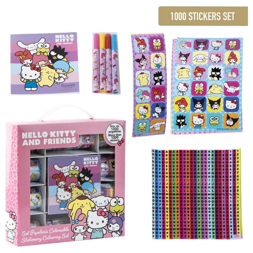 Hello Kitty and Friends set stickers 1000pcs Nerdscape