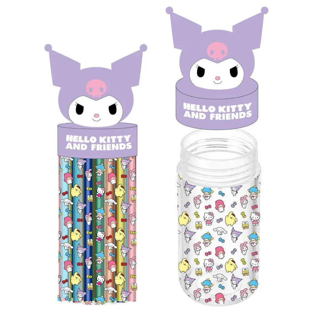 Hello Kitty Kuromi pot pencil case Nerdscape
