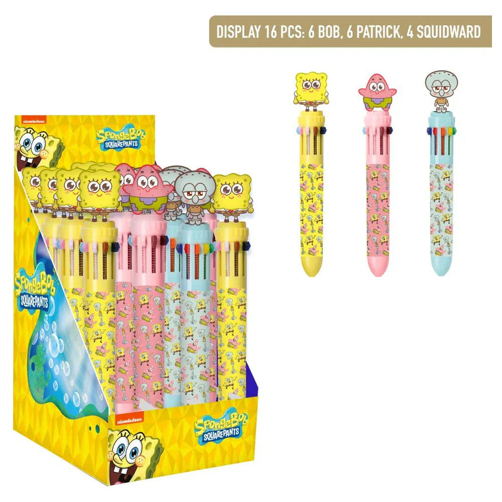 Bob Sponge assorted coloured pen Nerdscape