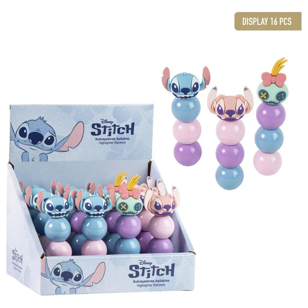 Disney Stitch assorted stackable highlighter Nerdscape