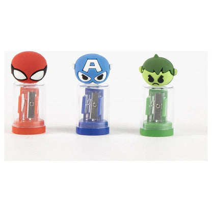 Marvel Avengers assorted pencil sharpener with container Nerdscape