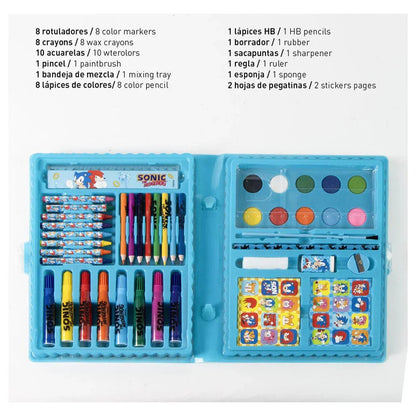 Sonic the Hedgehog Colouring stationery case Nerdscape