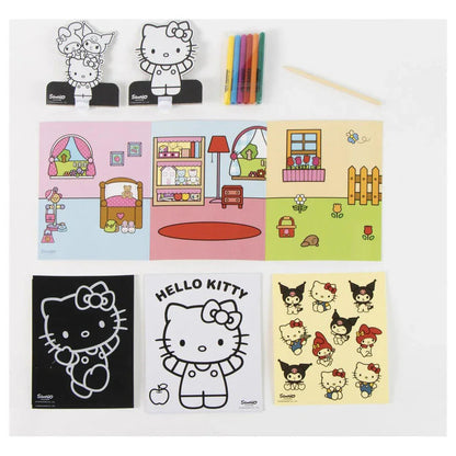 Hello Kitty and Friends Colouring bag set Nerdscape