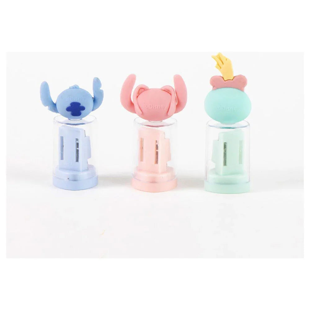 Disney Stitch assorted pencil sharpener with container Nerdscape