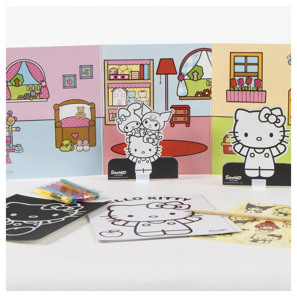Hello Kitty and Friends Colouring bag set Nerdscape