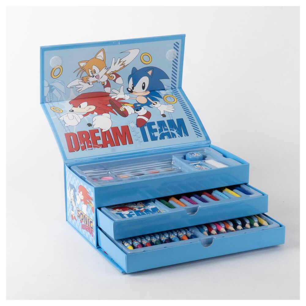 Sonic the Hedgehog Colouring stationery case Nerdscape