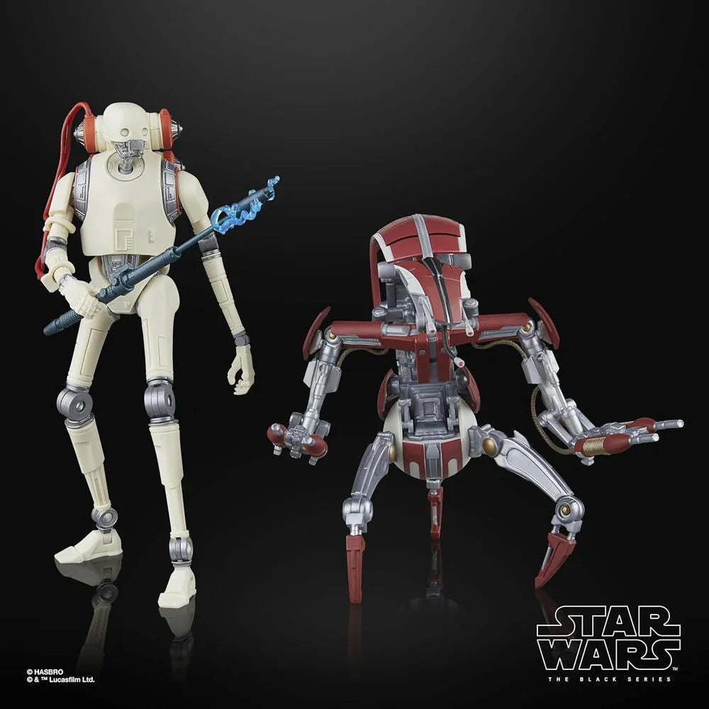 Star Wars Jedi Survivor KX Security Droid Enforcer & Droideka pack 2 figures 15cm Nerdscape