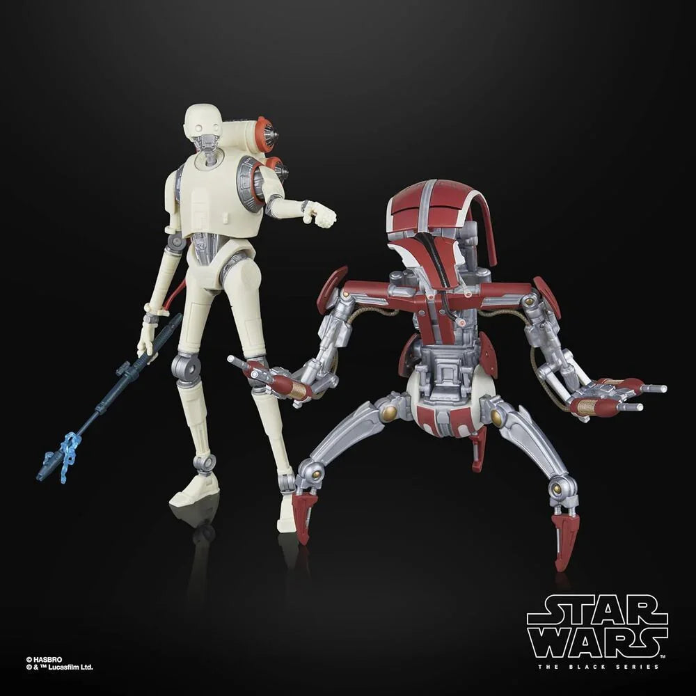 Star Wars Jedi Survivor KX Security Droid Enforcer & Droideka pack 2 figures 15cm Nerdscape