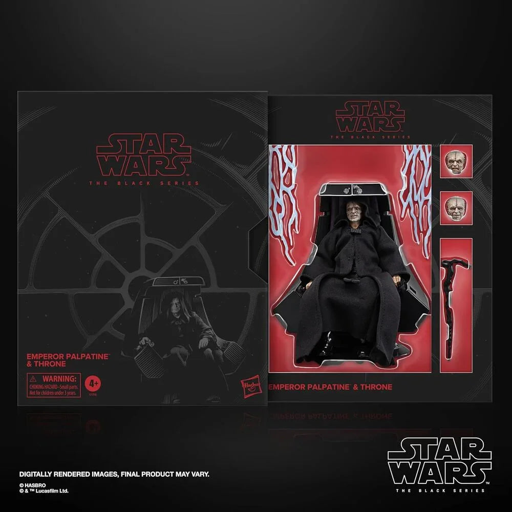 Star Wars The Black Series Emperor Palpatine & Throne Figura da Collezione - Nerdscape Nerdscape