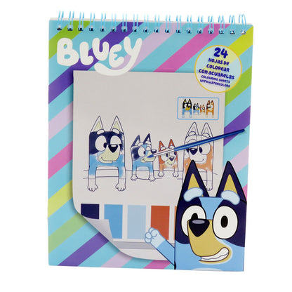Bluey Watercolour colouring book Nerdscape