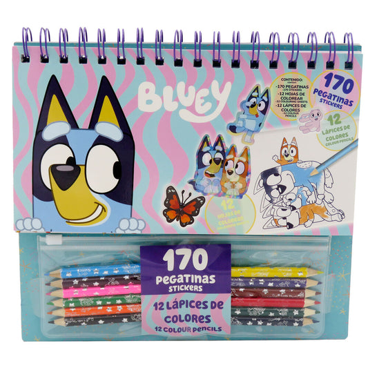 Bluey Colouring set with stickers Nerdscape
