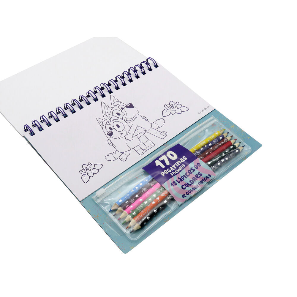 Bluey Colouring set with stickers Nerdscape