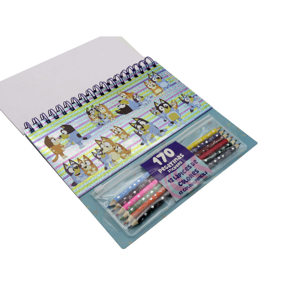Bluey Colouring set with stickers Nerdscape