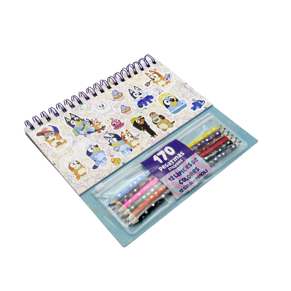 Bluey Colouring set with stickers Nerdscape