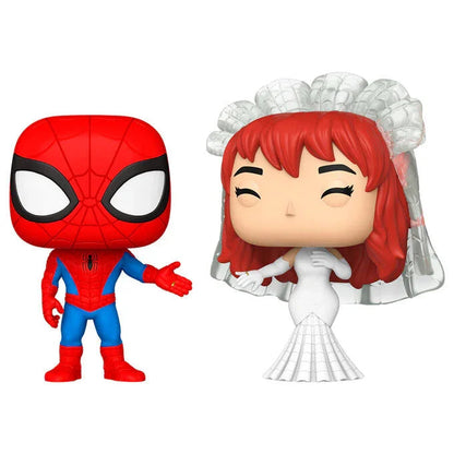 Funko Pop! Marvel Spider-Man e MJ - Figura da Collezione Vinyl, Pack da 2 Nerdscape