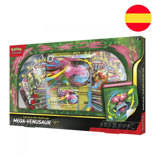 Spanish Pokemon Premium Mega-Venusaur collectible card game case Nerdscape