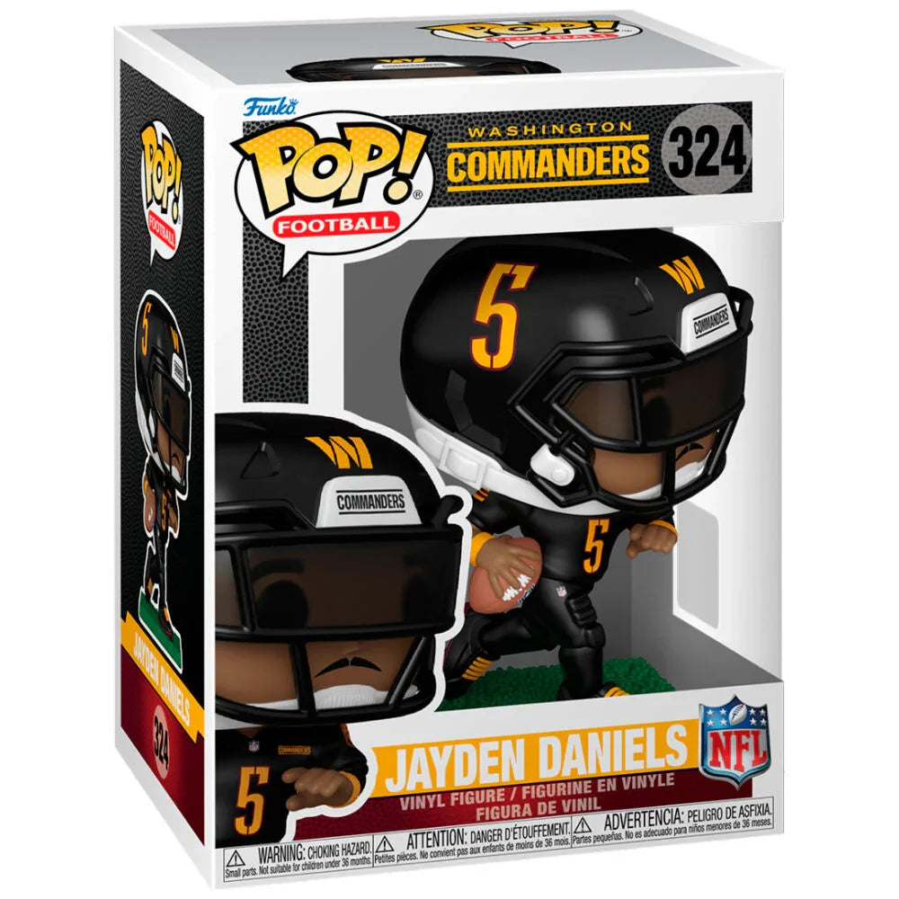 POP figure NFL Washington Commanders Jayden Daniels Nerdscape