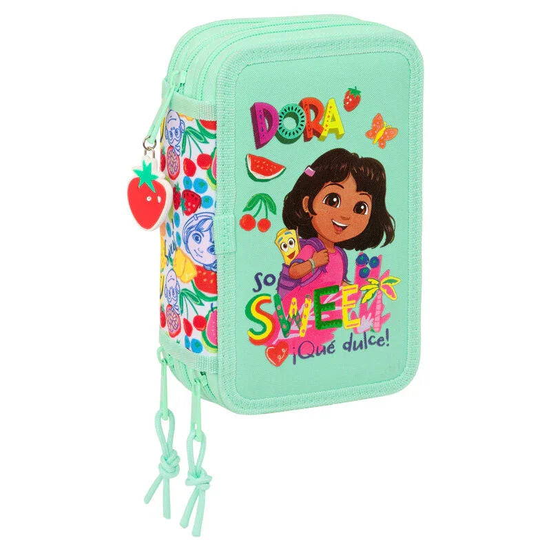 Dora the Explorer triple pencil case 37pcs Nerdscape