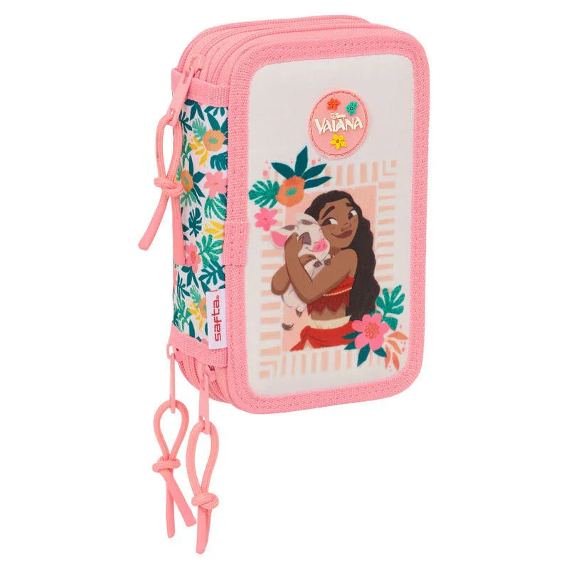 Disney Moana Vaiana triple pencil case 37pcs Nerdscape