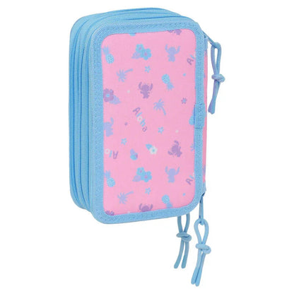 Disney Stitch Bright triple pencil case 37pcs Nerdscape