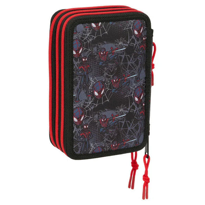 Marvel Spiderman Miles Morales triple pencil case 37pcs Nerdscape